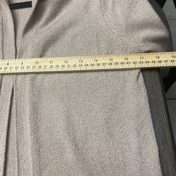 Embossed by Reunited long open front cardigan hoodie size small - Picture 3 of 7